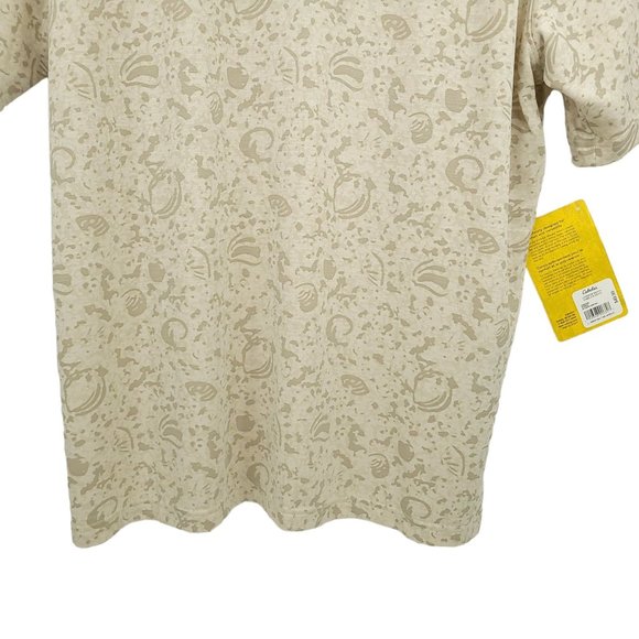 Cabelas Lakeside Beach British Tan Polo Shirt Mens L Short Sleeve 3 Button NEW - Picture 8 of 13
